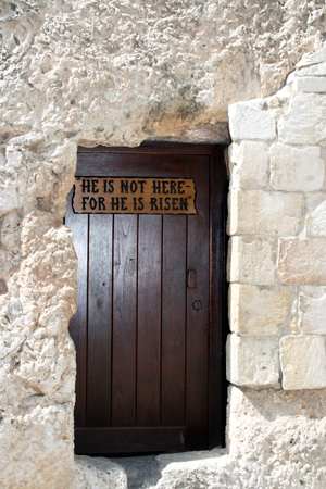 The empty tomb is a reminder of a risen, living Saviour.
