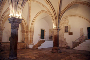 The upper room, also known as the Cenacle, is in the Franciscan Church of the Coenaculum on Mount Zion and is believed by some to be the official site of the Last Supper. The Gospels do not mention the exact location of the Cenacle. However, the tradition, which dates to the times of early Christianity, puts the location on Mount Zion just outside of the Zion Gate. Photo by T. Keener.